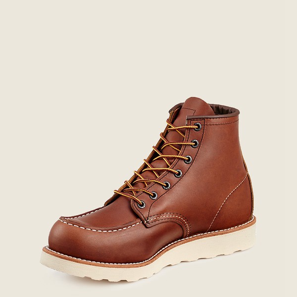 Red Wing Iş Botu Erkek - Traction Tred - 6-Inch Soft Toe - Kahverengi - 08PAIYBQR